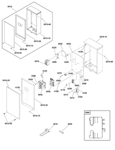 Transfer Switch - Hingeless Enclosure Diagram and Parts List for 071247-00  Briggs and Stratton Generator